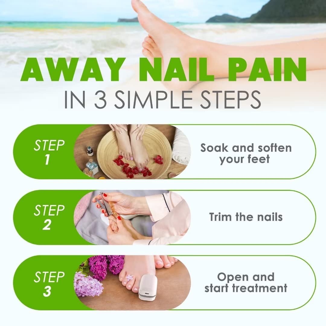 BORELTH Nail Fungus Laser Treatment for Toenails, FSA or HSA eligible Highly Effective Blue Light Laser Therapy to Treat Onychomycosis, Revolutionary Nail Fungus Treatment, Easy to Use at Home, Elderly