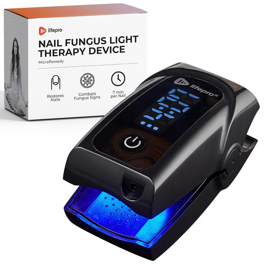Lifepro Light Therapy Fungus Nail Treatment Device - At-Home Toenail Fungus Treatment with Blue & Infrared Light - Portable Nail Fungus Treatment for Toenail & Nail Fungus Treatment for Fingernails
